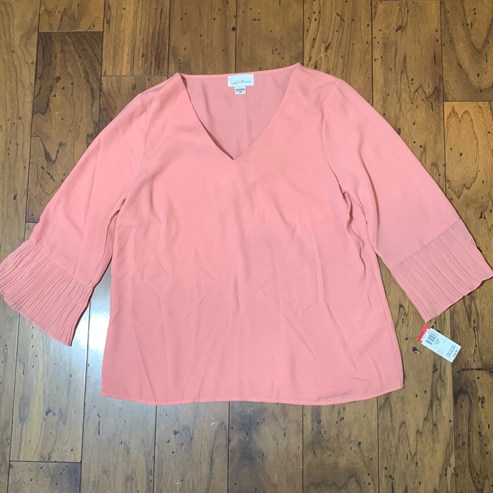 -NWT Small Jaclyn Smith Pink Blouse-